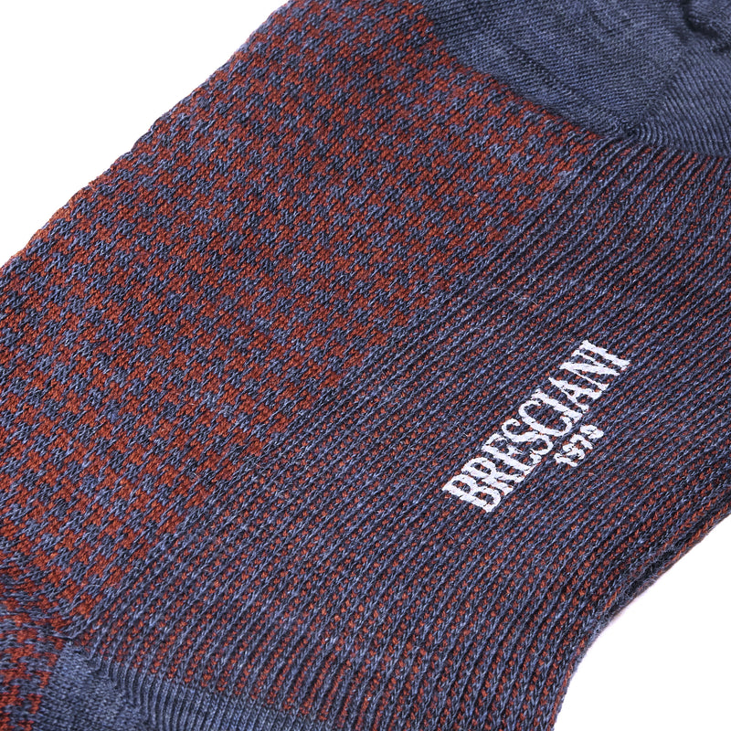 Hazelnut &amp; Steel - Houndstooth - Wool