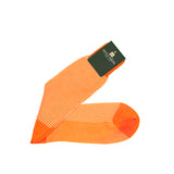 Orange & Beige - Deckchair Stripes - Cotton Lisle