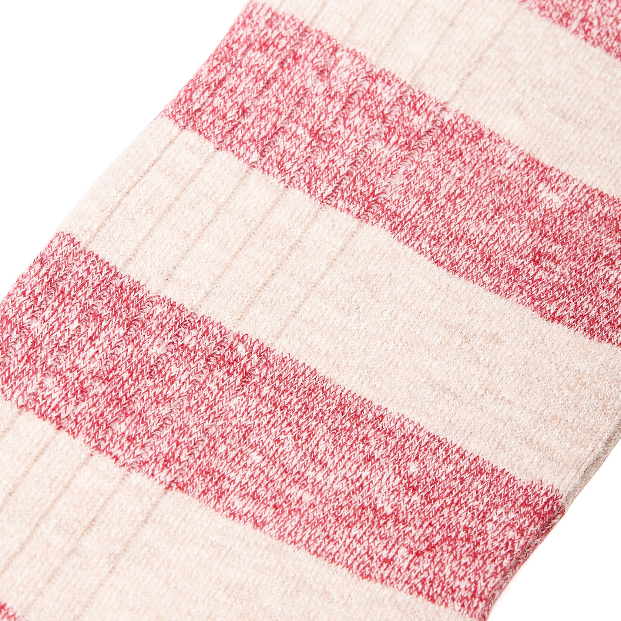 Rot & Beige - Leinen & Baumwolle