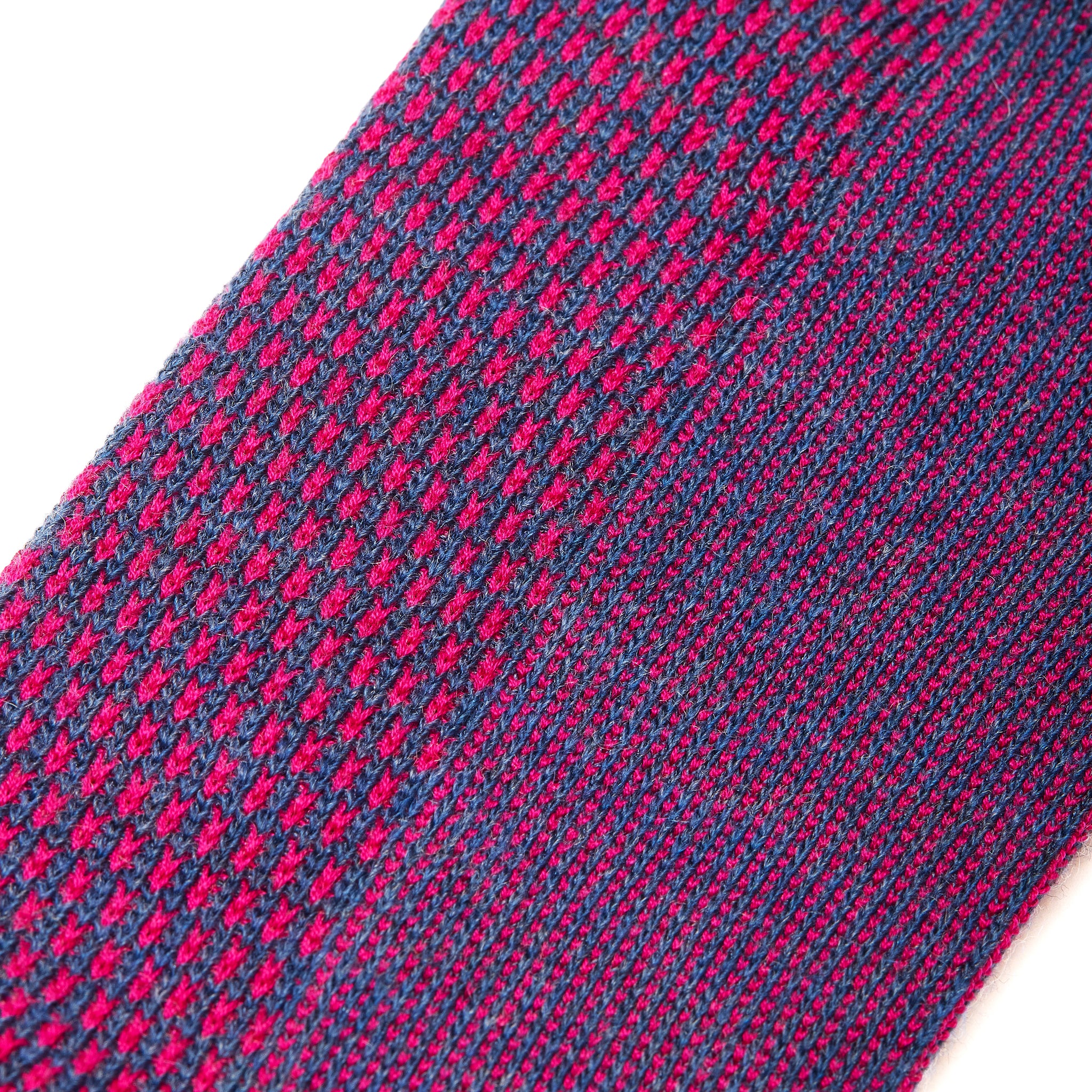 Blau & Fuchsia - Kaviar - Superfeste Wolle & Baumwolle