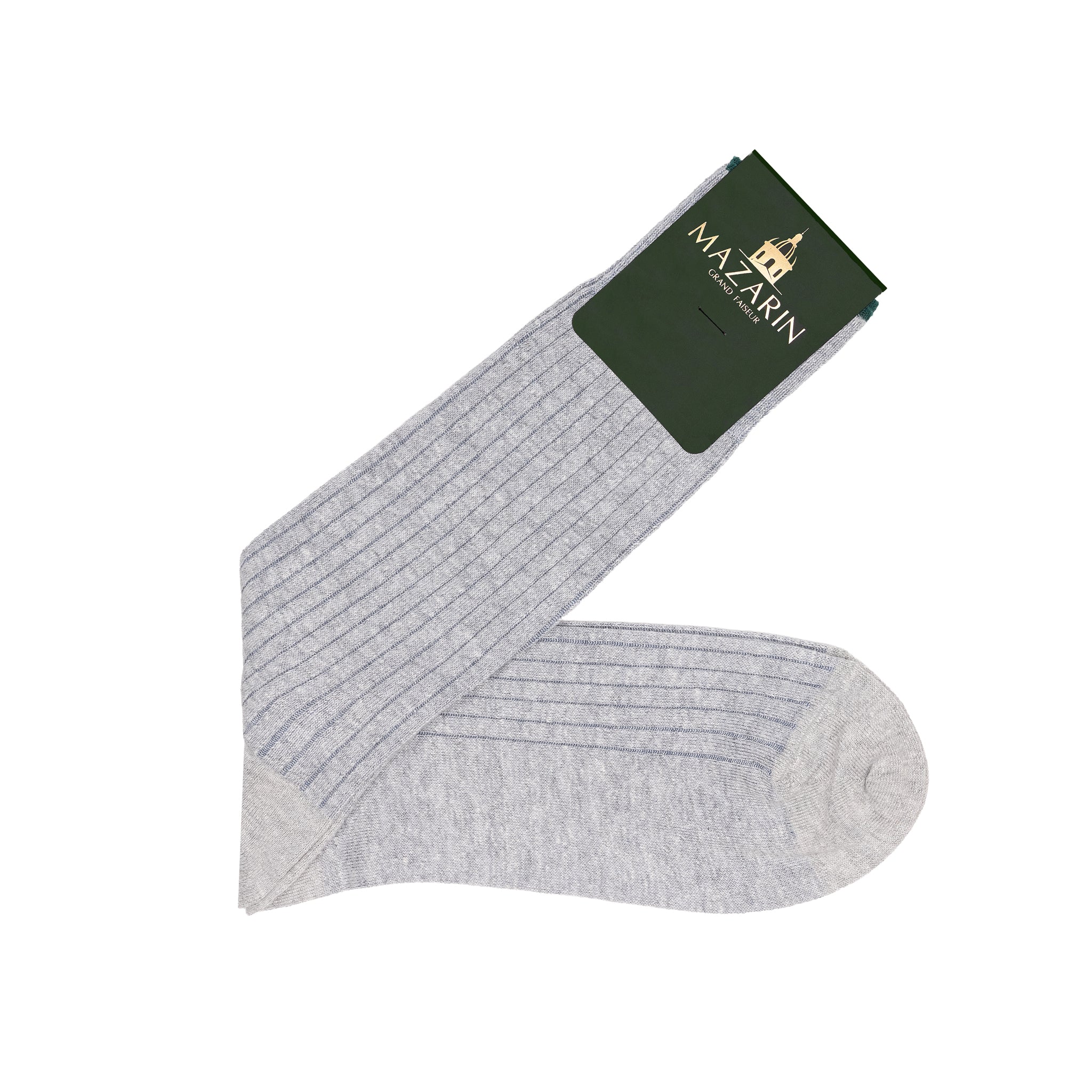 Beige & Blau - Leinen & Baumwolle