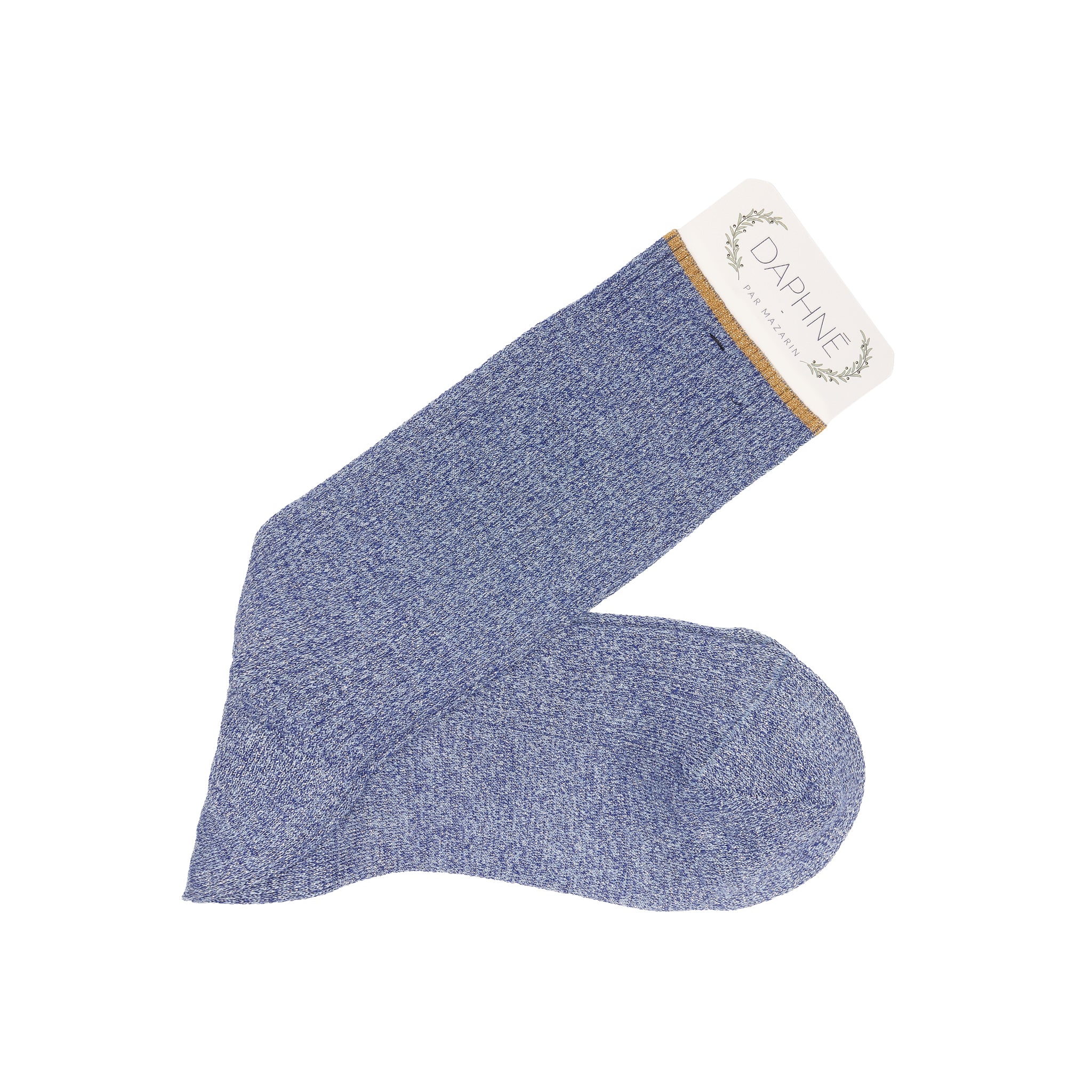 Blau Denim & Himmelblau - Gold - Baumwolle