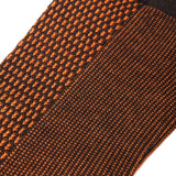 Dark brown &amp; orange - Caviar - Wool and Cotton lisle