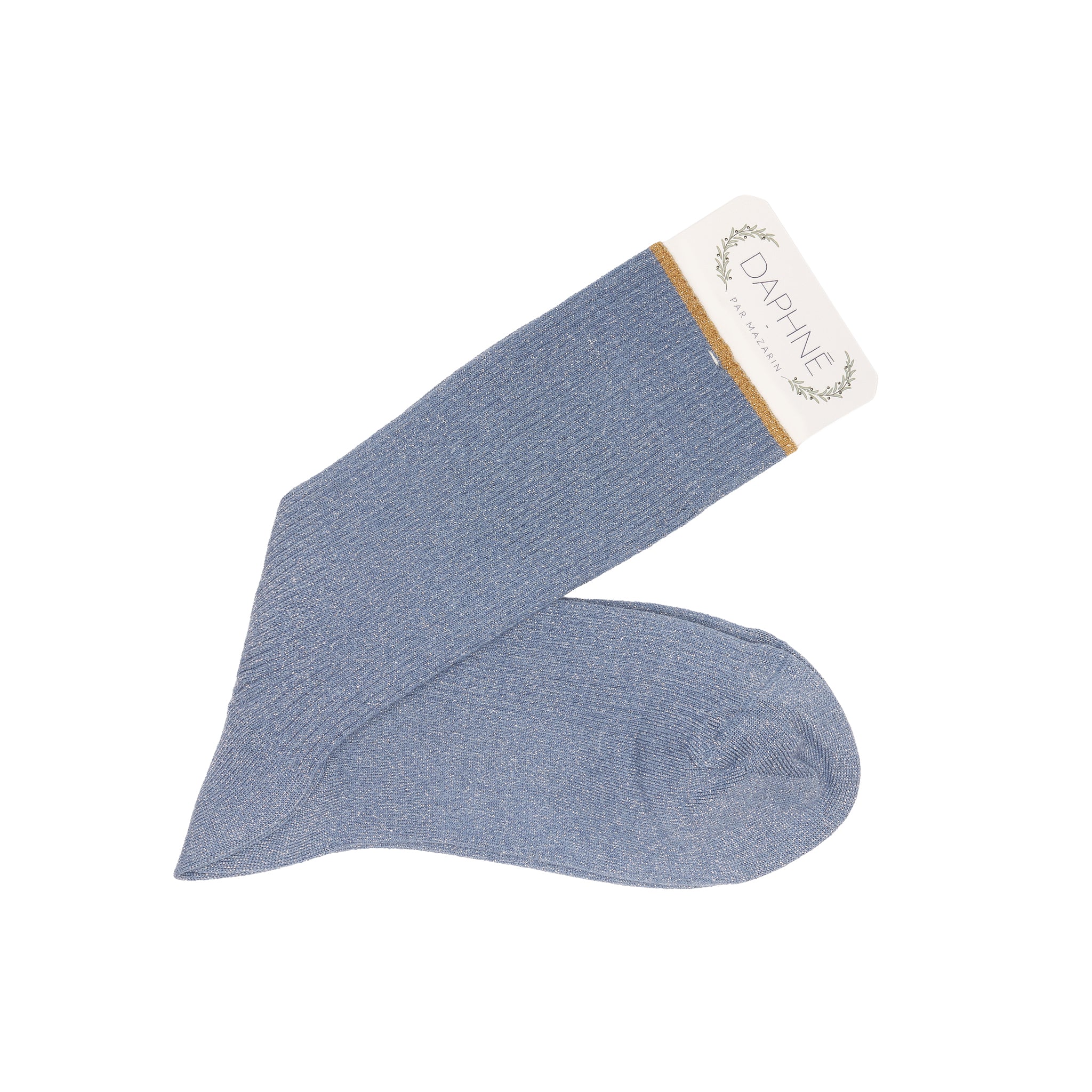 Blau Grau - Silber - Baumwolle
