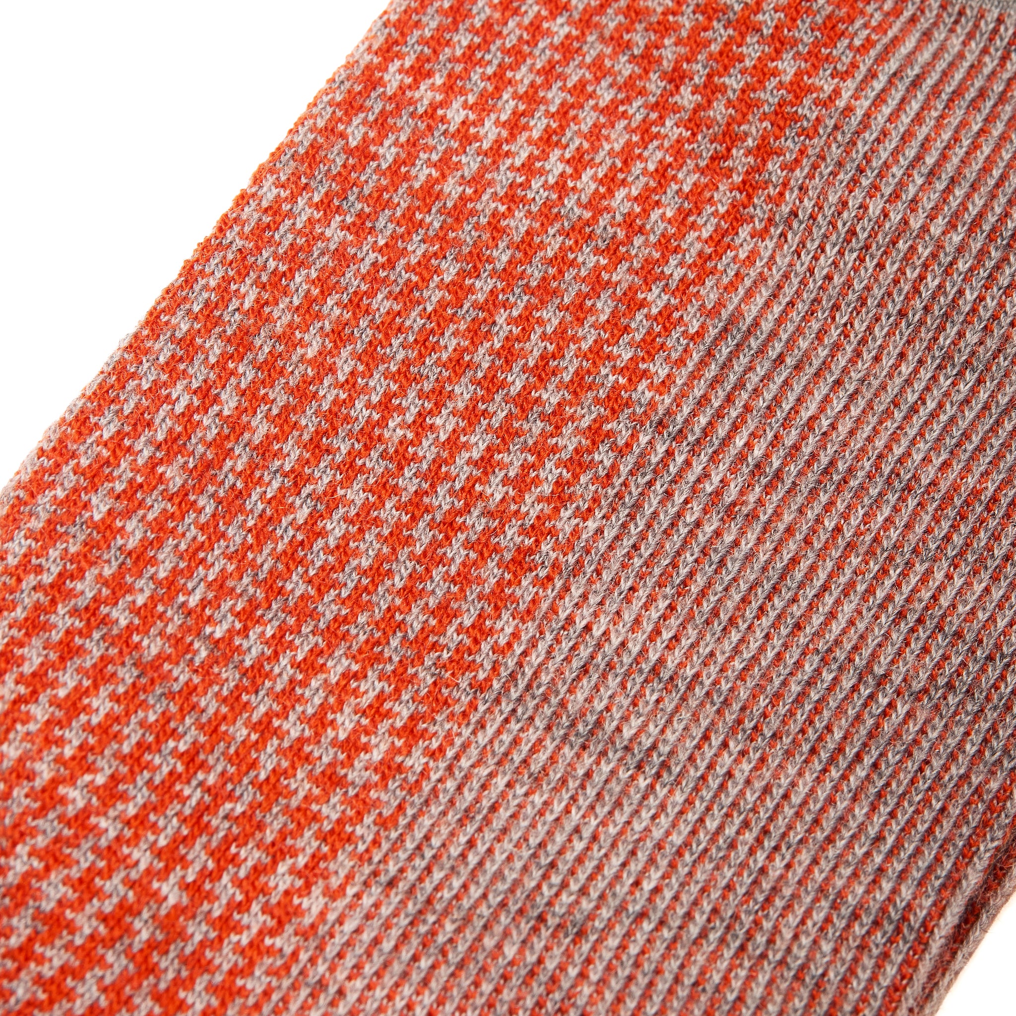 Hellgrau & Orange - Super-Solid Wolle