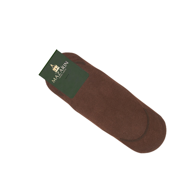 Women's brown cotton ankle socks for ballerinas Mazarin – Mes