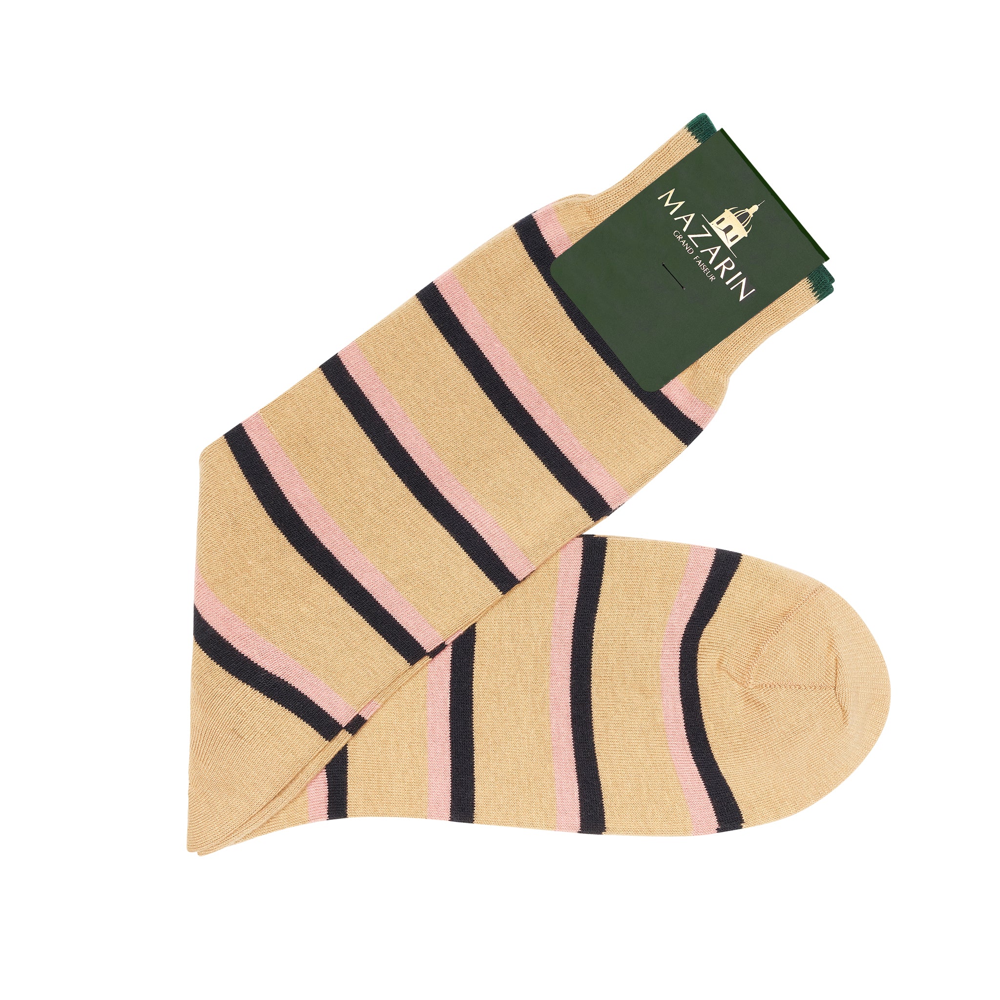 Beige & Rosa & Marine - Baumwolle