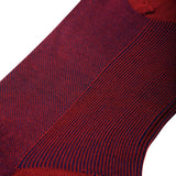 Red Carmine & Royal Blue - Birdseye - Cotton Lisle