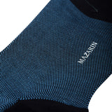 Navy & Sky Blue - Birdseye - Cotton Lisle