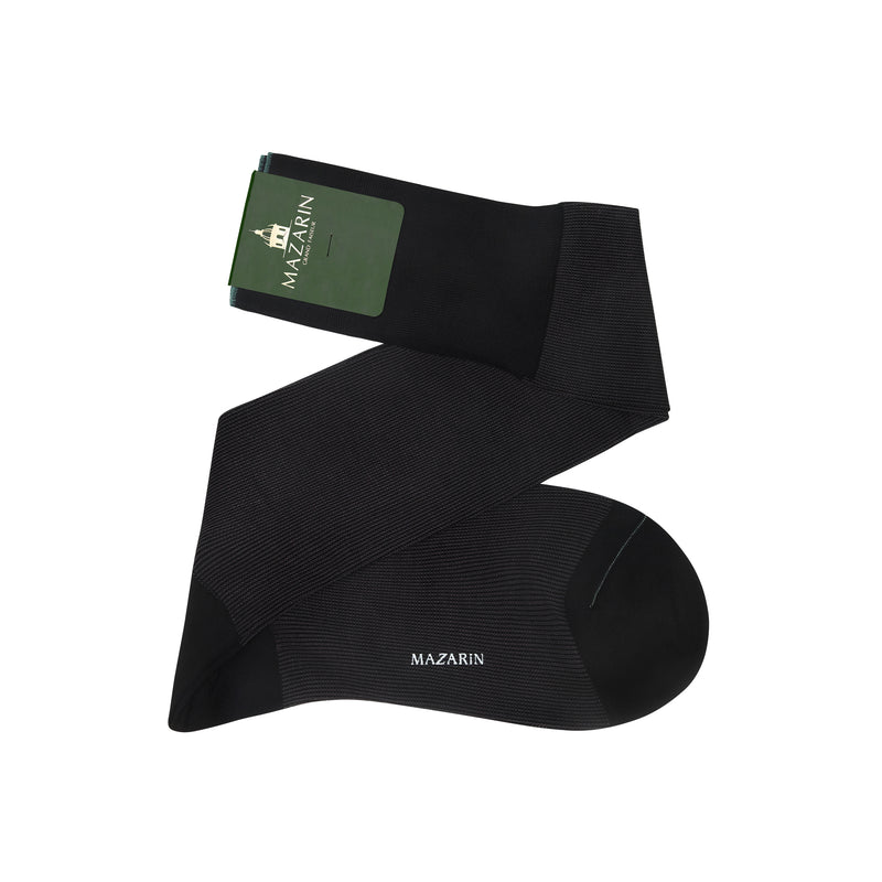 Black & Grey - Cotton Lisle