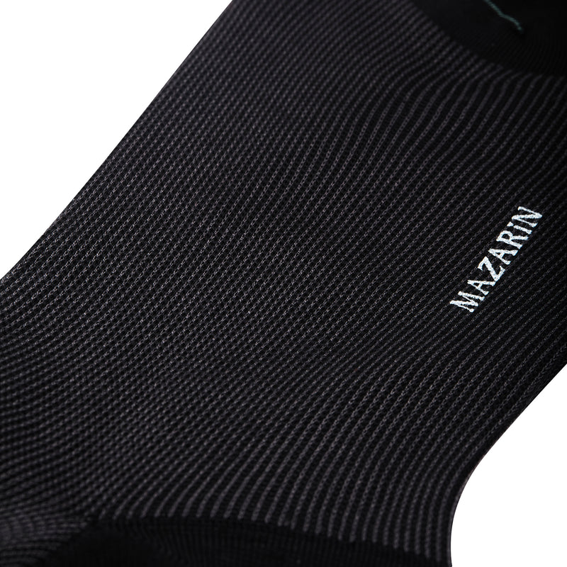 Black & Grey - Cotton Lisle