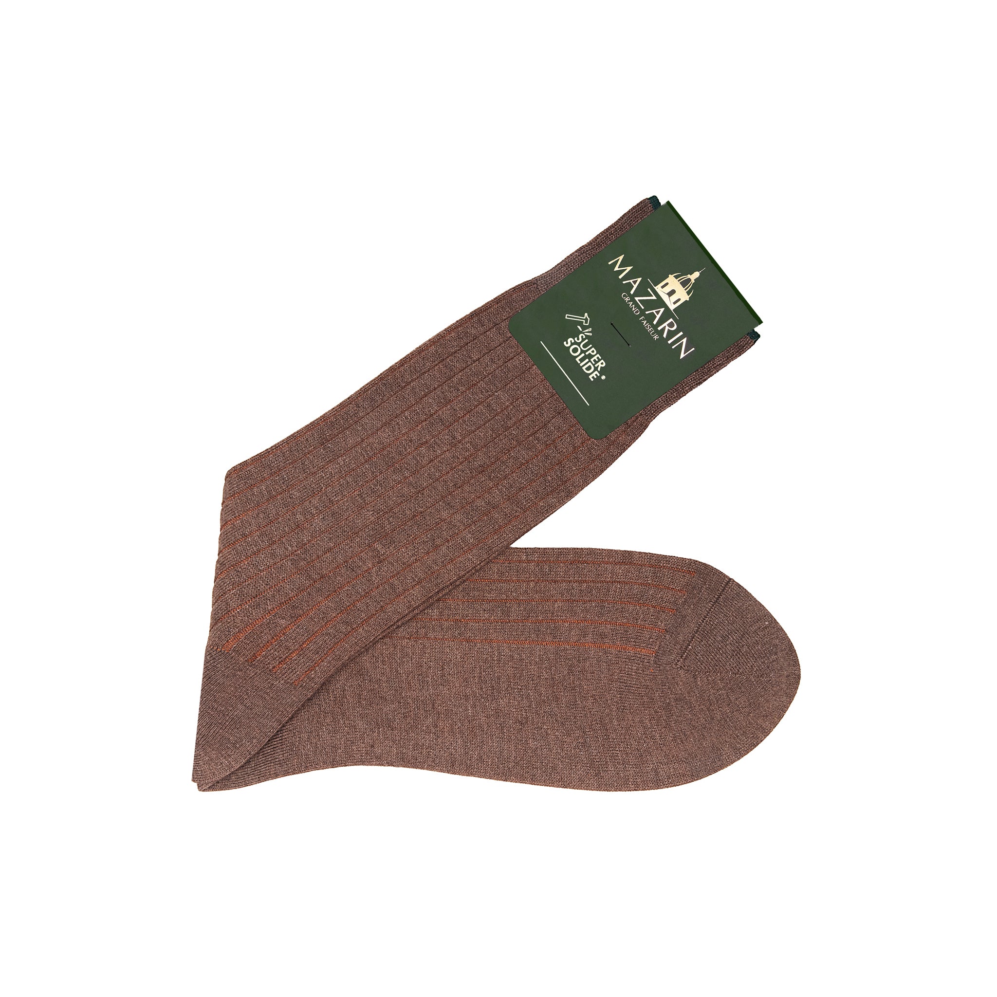 Taupe & Orange - Super-Solid Fil d'Écosse Baumwolle