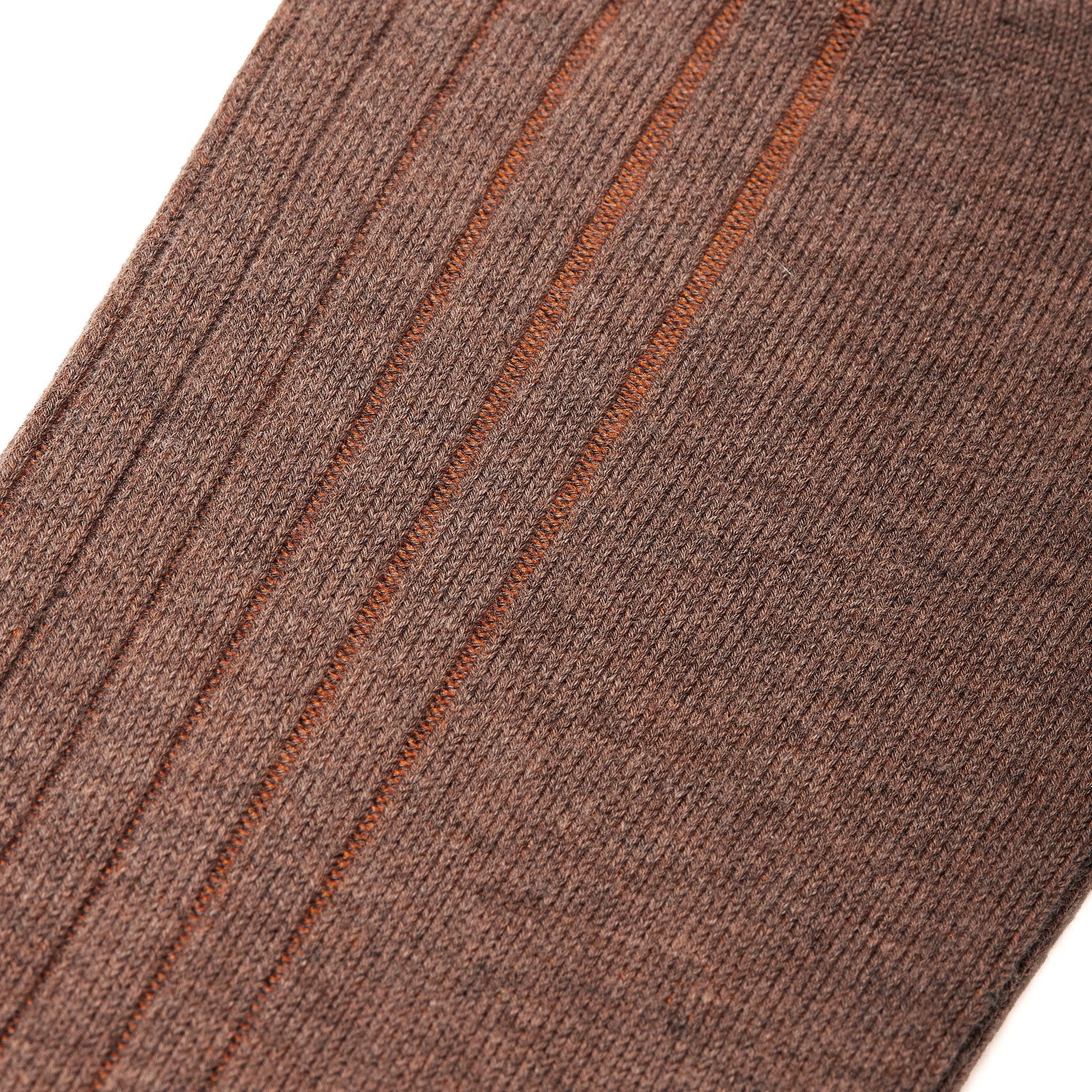 Taupe & Orange - Super-Solid Fil d'Écosse Baumwolle