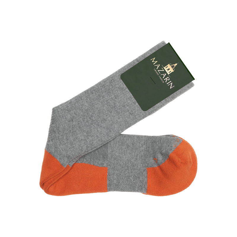 Grey & Orange - Cotton