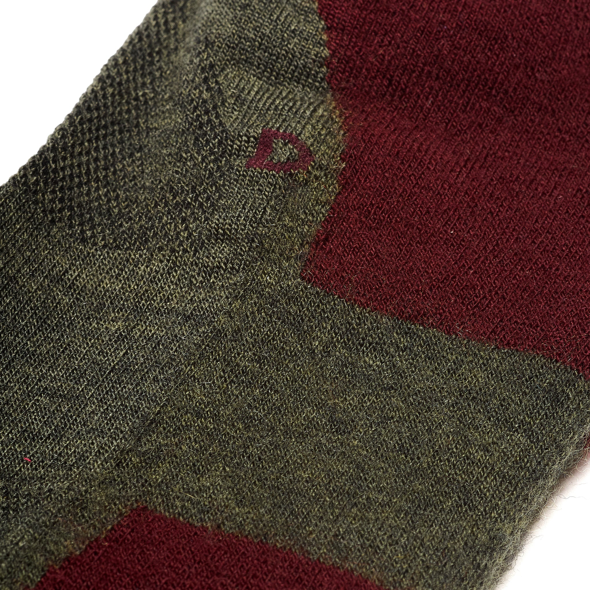Khaki & Bordeaux - Wolle