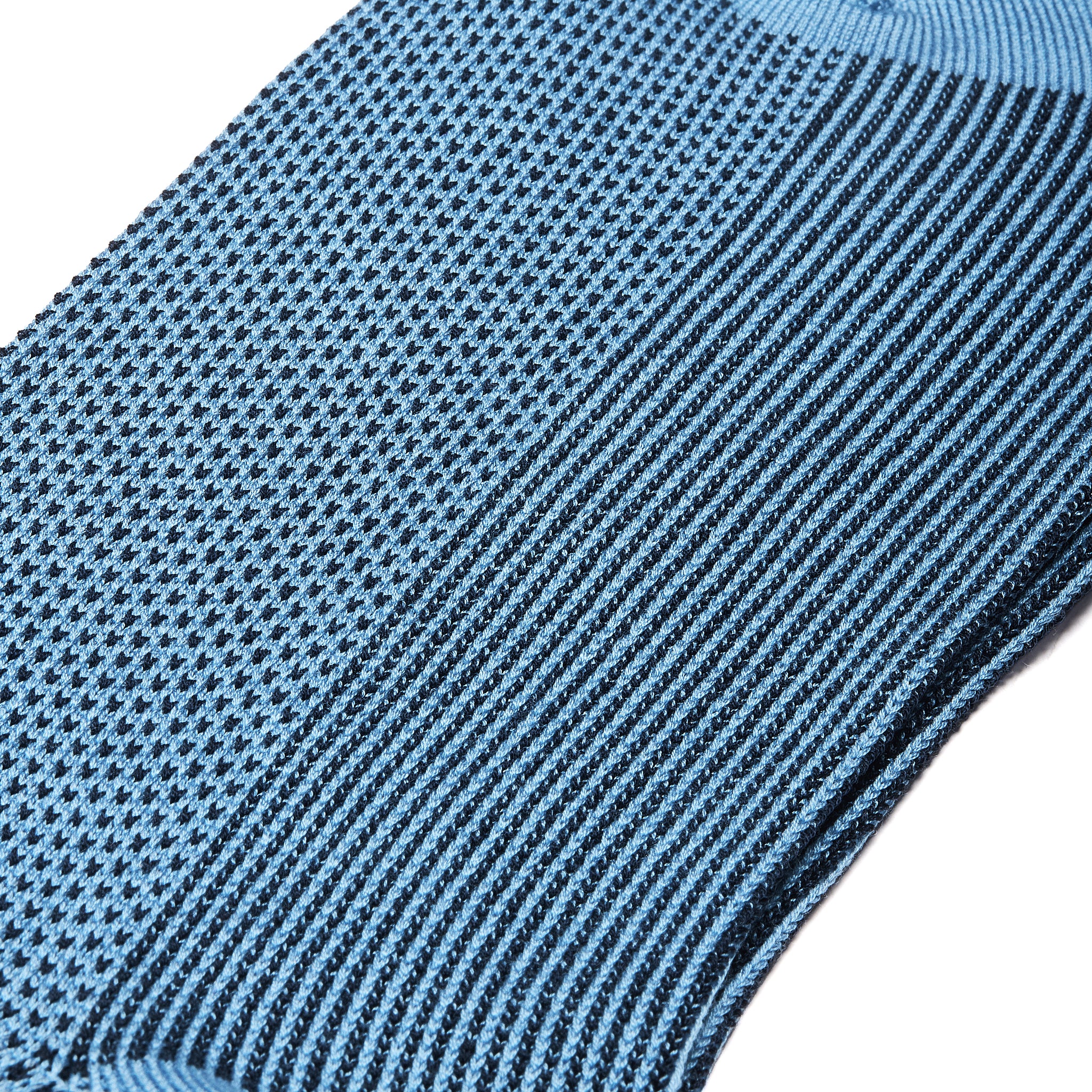 Himmelblau & Marineblau - Kaviar - Super-Solid Fil d'Écosse Baumwolle