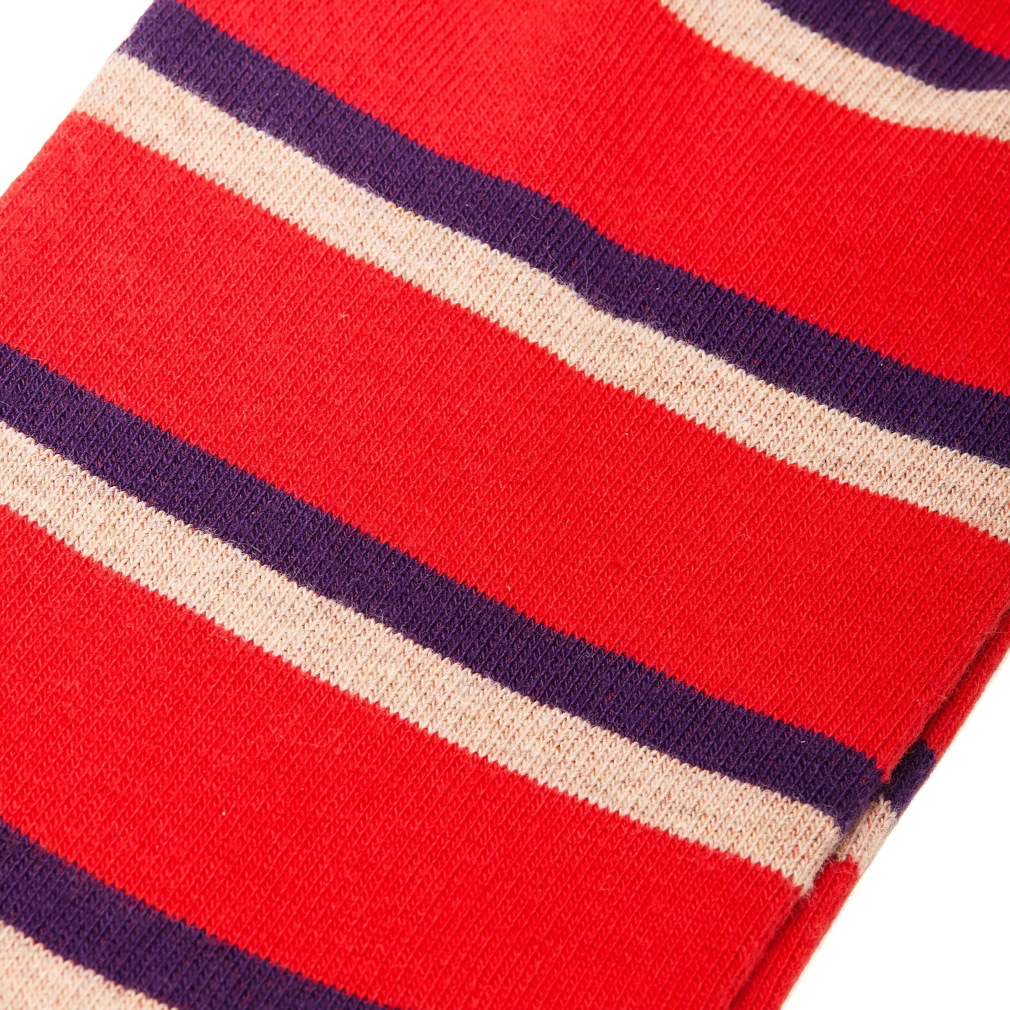 Rot & Beige & Violett - Baumwolle