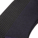 Purple &amp; Khaki - Houndstooth - Super-strong Cotton lisle