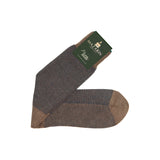 Taupe & Steel - Herringbone - Super-durable cotton lisle
