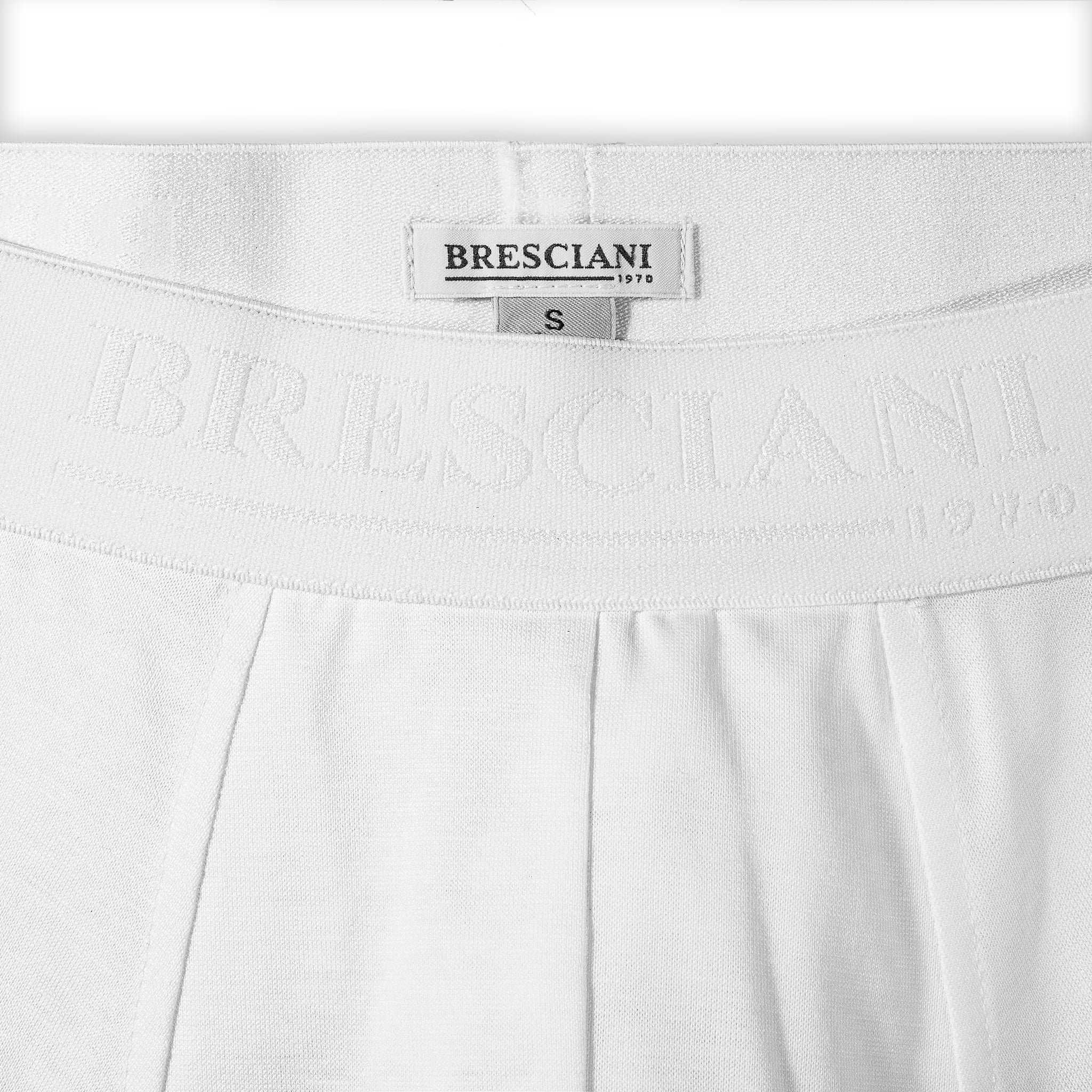 Boxer Bresciani - Weiß - Sea-Island-Baumwolle