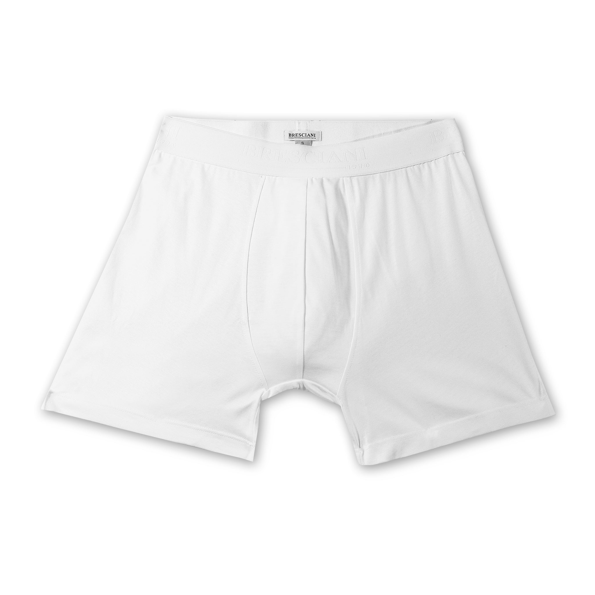 Boxer Bresciani - Weiß - Sea-Island-Baumwolle