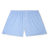 Boxer Shorts – Sky Blue & White Vichy Check – Cotton