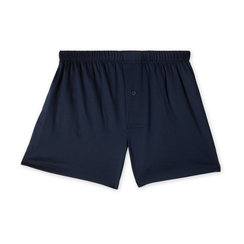 Blue - Classic Boxers - Sea Island Cotton