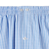 Boxer Shorts – Sky Blue & White Vichy Check – Cotton