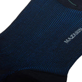 Navy & Royal blue - Beaded Rib - Cotton lisle