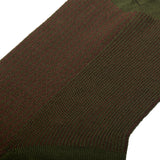 Khaki & Brown - Houndstooth - Cotton Lisle