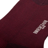 Bordeaux & Rouge - Chevrons - Fil d'Écosse