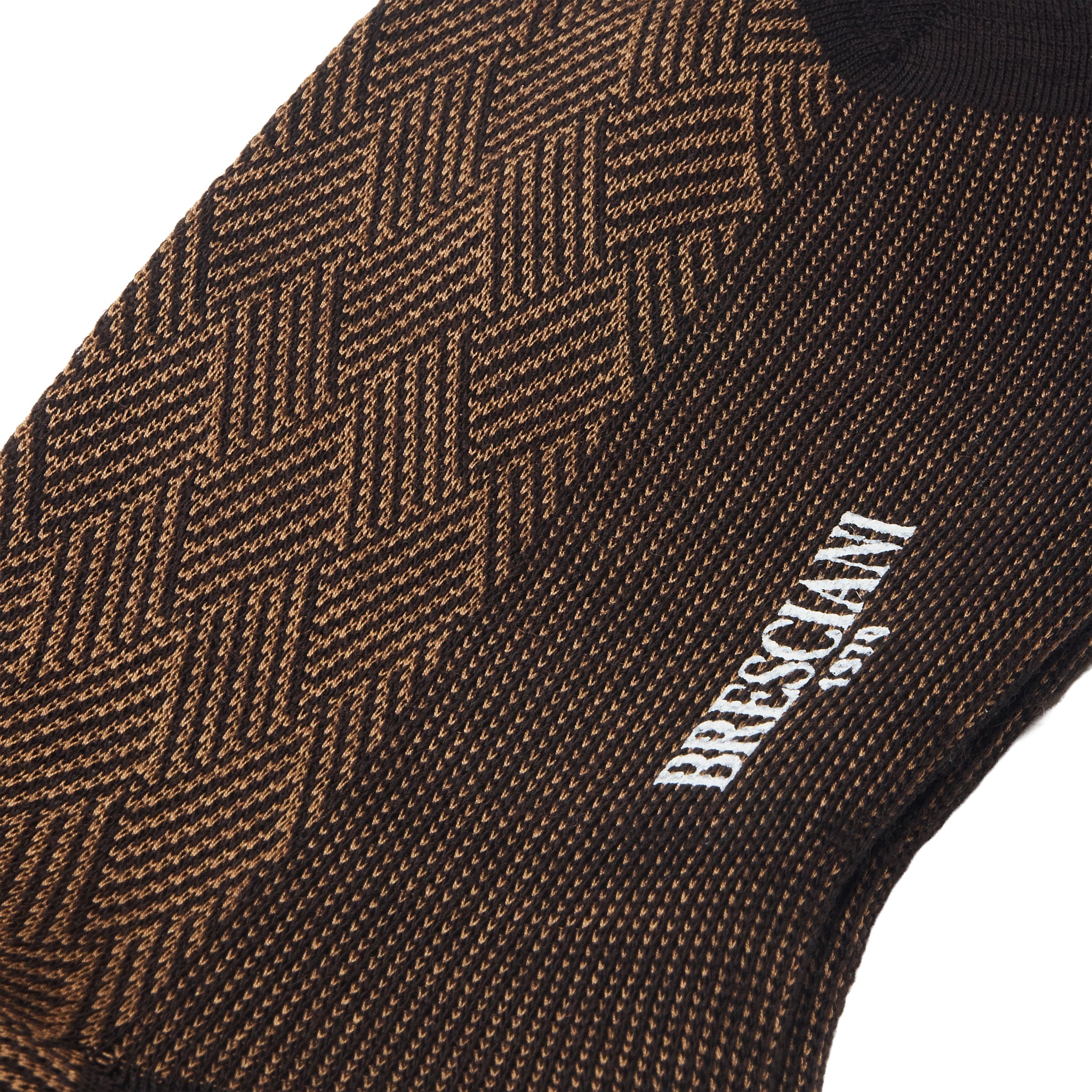 Braun & Dunkelbeige - Geflochtene Wolle