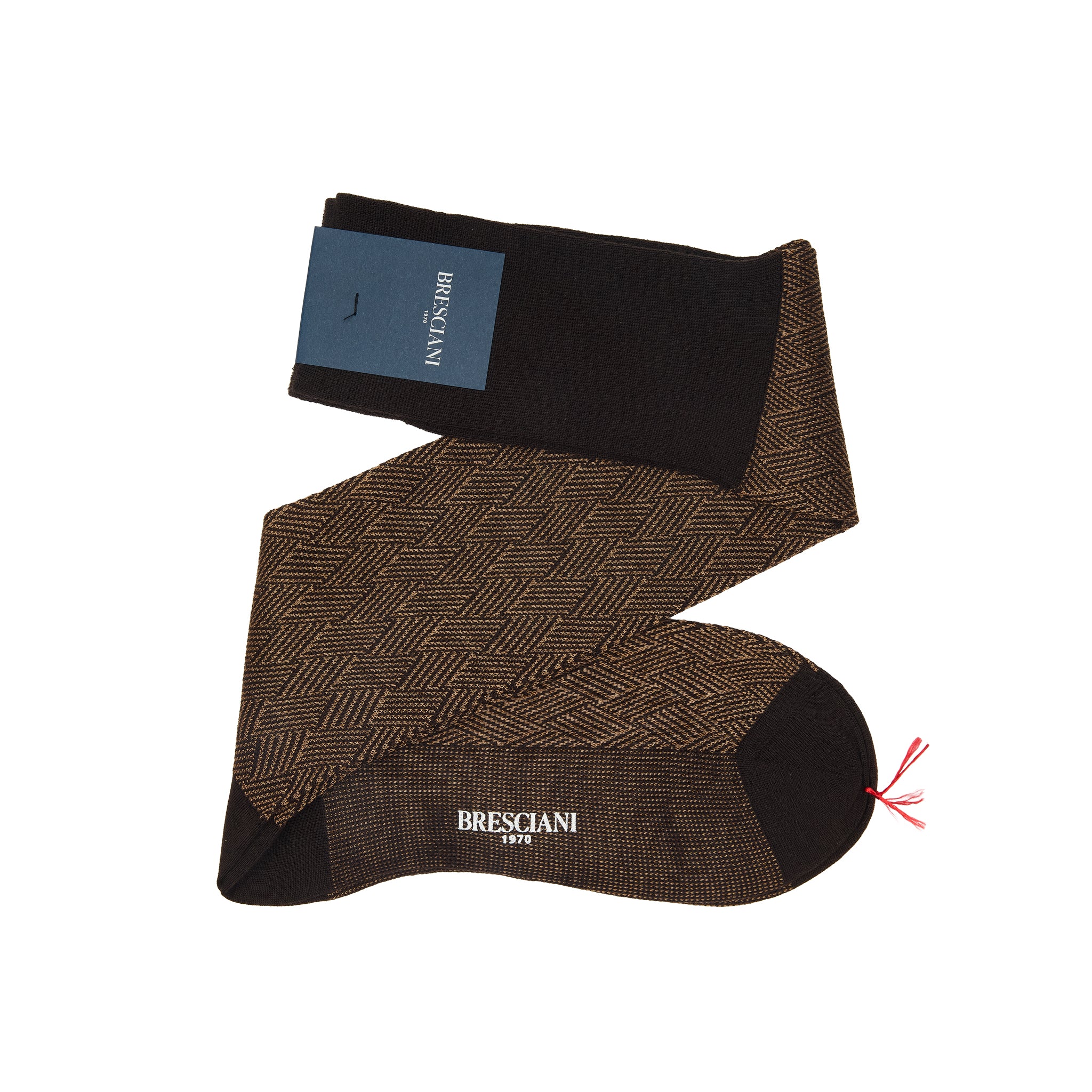 Braun & Dunkelbeige - Geflochtene Wolle