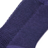 Purple &amp; Navy - Caviar - Wool &amp; Cotton