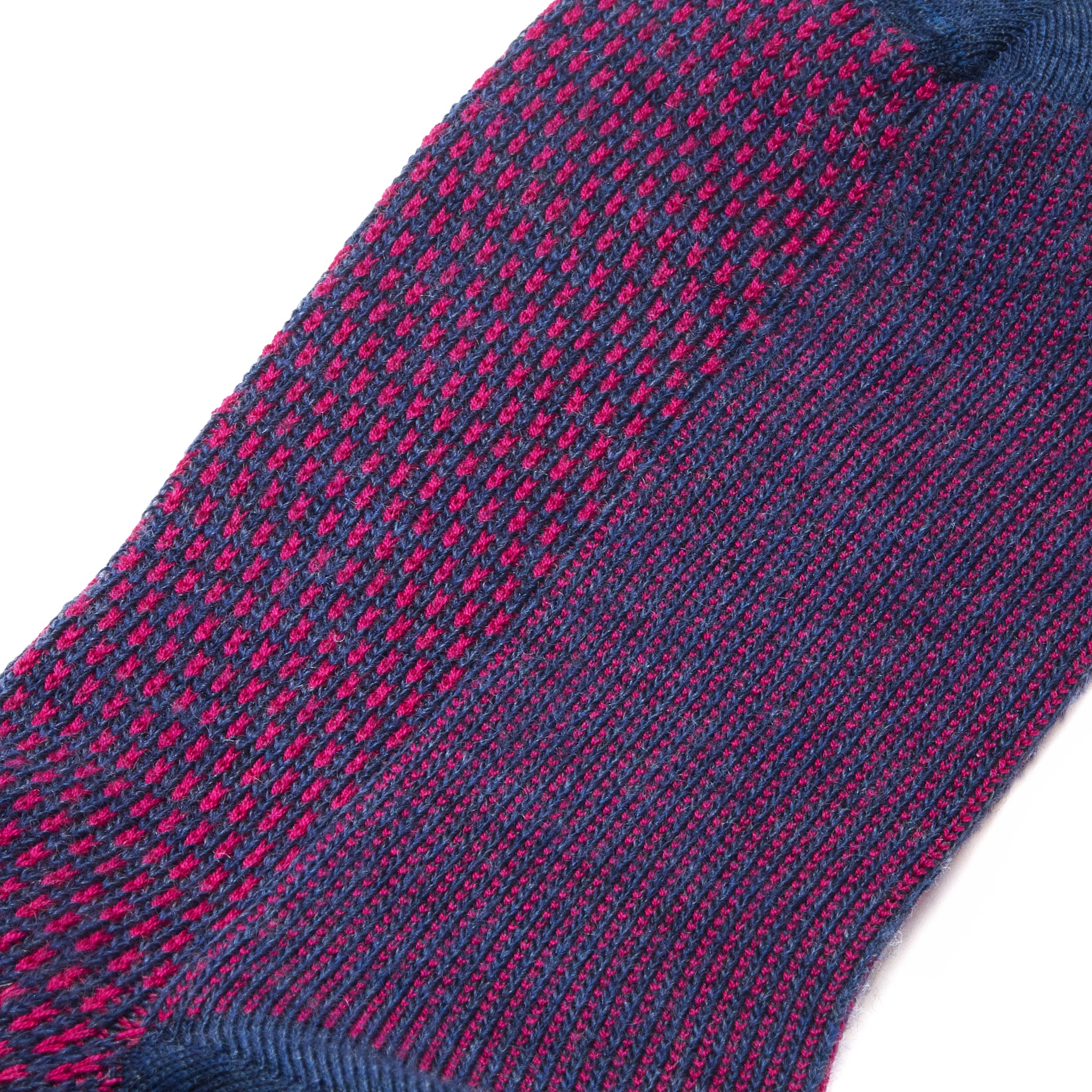 Blau & Fuchsia - Kaviar - Superfeste Wolle & Baumwolle