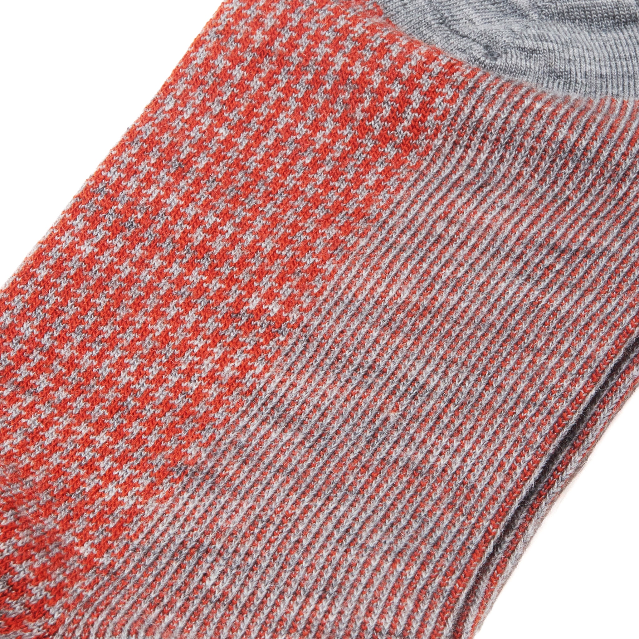 Hellgrau & Orange - Super-Solid Wolle