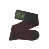 Gris y rojo - Lana Supersolida