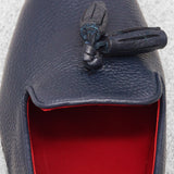 Pantuflas - Azul marino - Cuero texturizado
