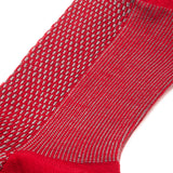 Red &amp; Gray - Caviar - Wool and Cotton lisle