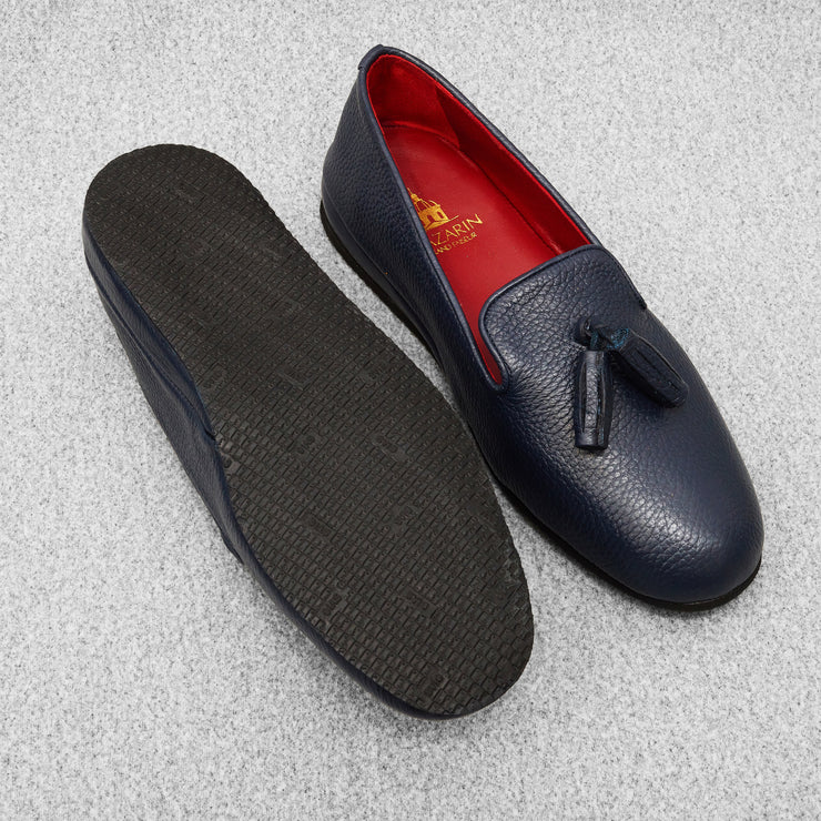 Chaussons Bleu Marine Fermés Femme Taille 40 - Marque Pantouflette - Neufs Sans Boîte