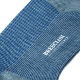 Royal Blue & Grey - Houndstooth - Wool