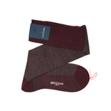 Burgundy & Steel - Birdseye - Wool