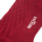 Garnet red - Natté - Wool