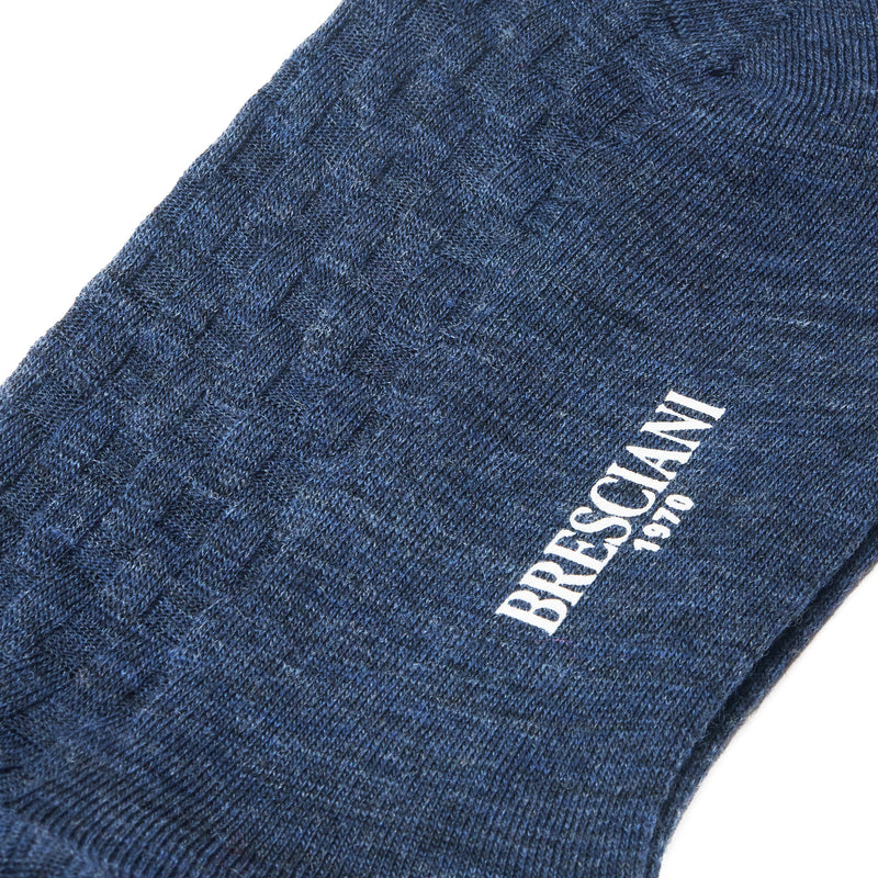 Denimblau – Natté – Wolle