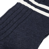 Navy & Off-White - Linen & Cotton