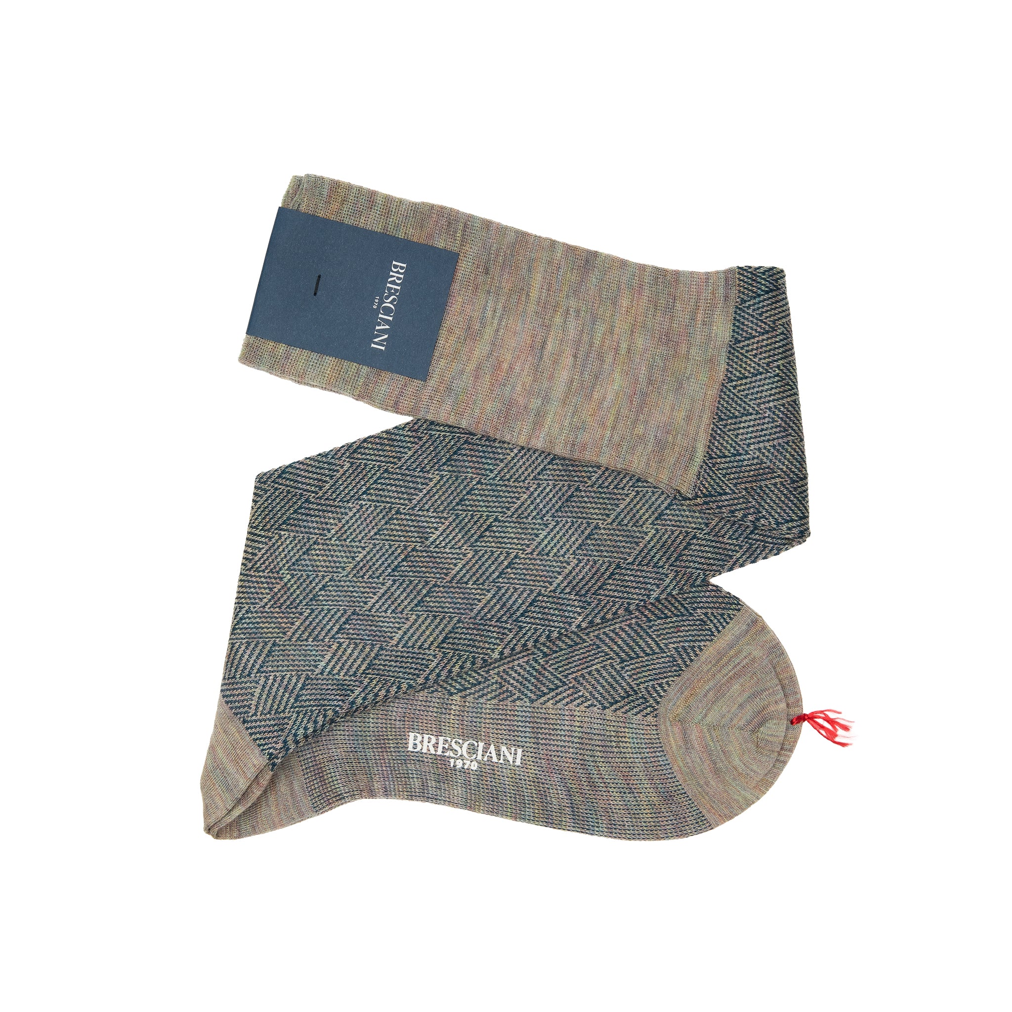 Stahl & Off-White - Geflochtene Wolle