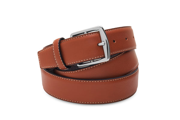 Ceinture En Cuir Italien St. John - Taille US M, Marron, Neuf Avec étiquettes, Classique Et élégante
