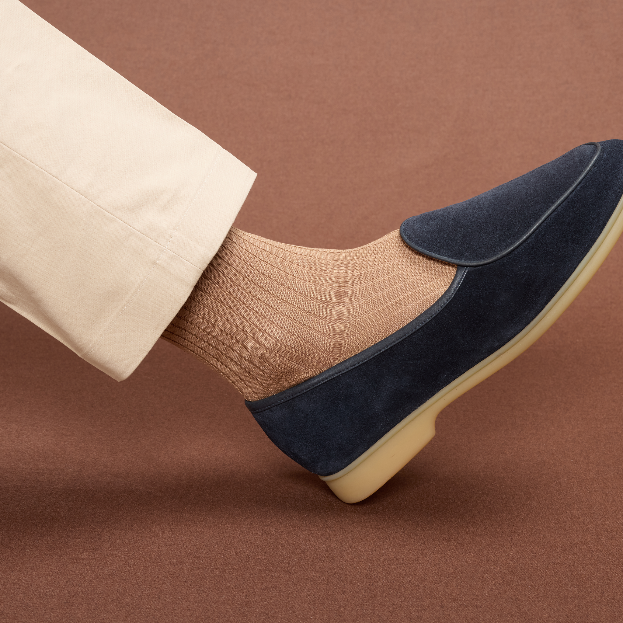 Sandbeige – Fil d’Écosse Baumwolle