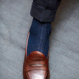 Bleu nuit - Cachemire & Soie