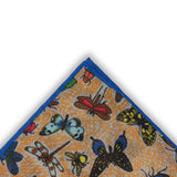 Pochette multicolore - Motif papillons - Laine & Soie